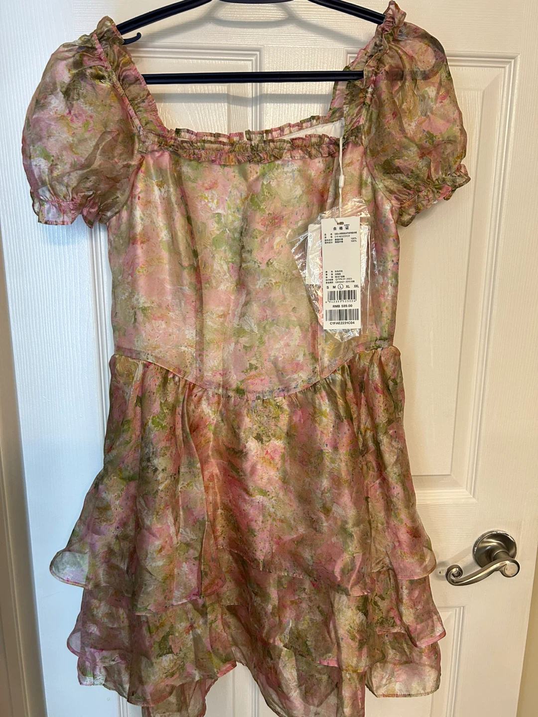 New Size M Women's Floral Mini Dress, buy two get one free - photo 2