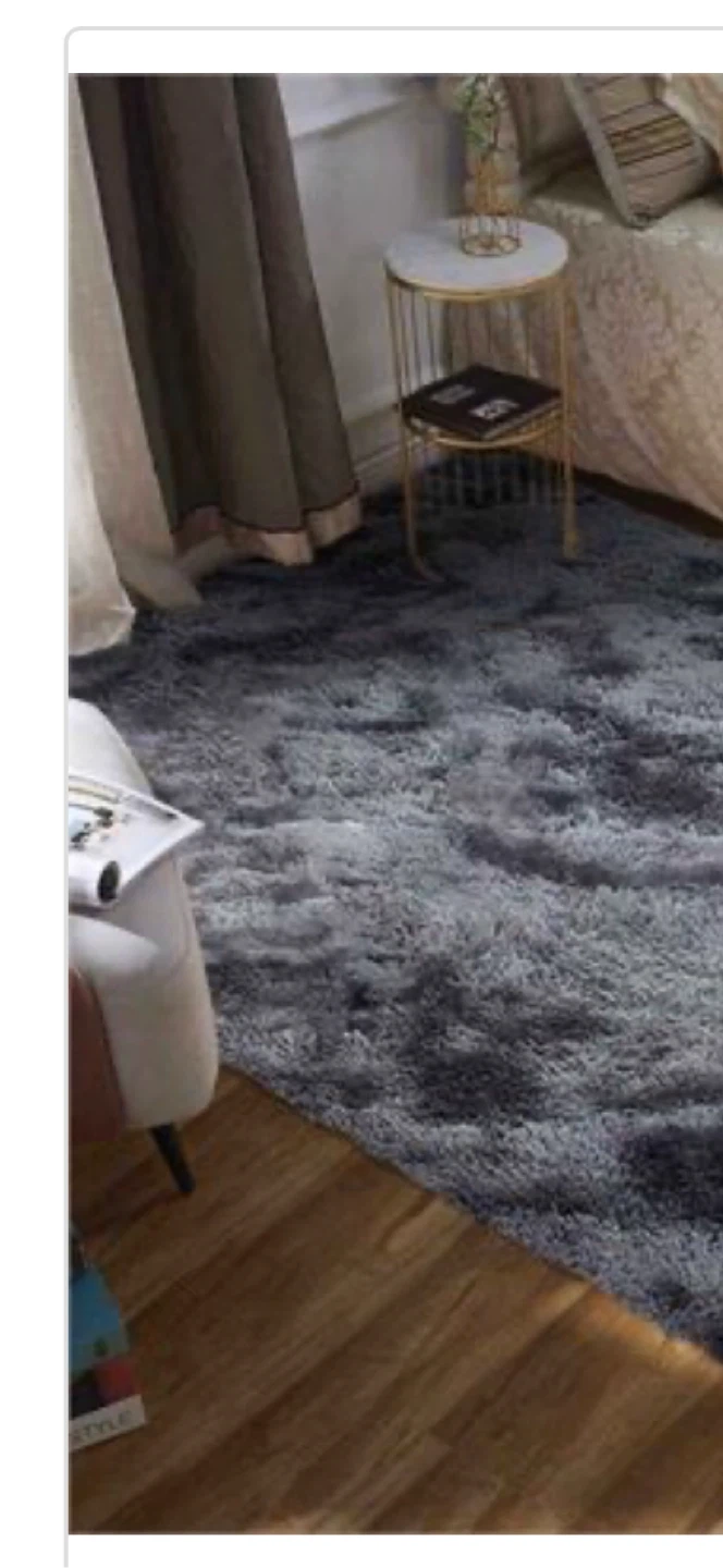 4.6x6.5 shaggy Area Rug - Grey - photo 3