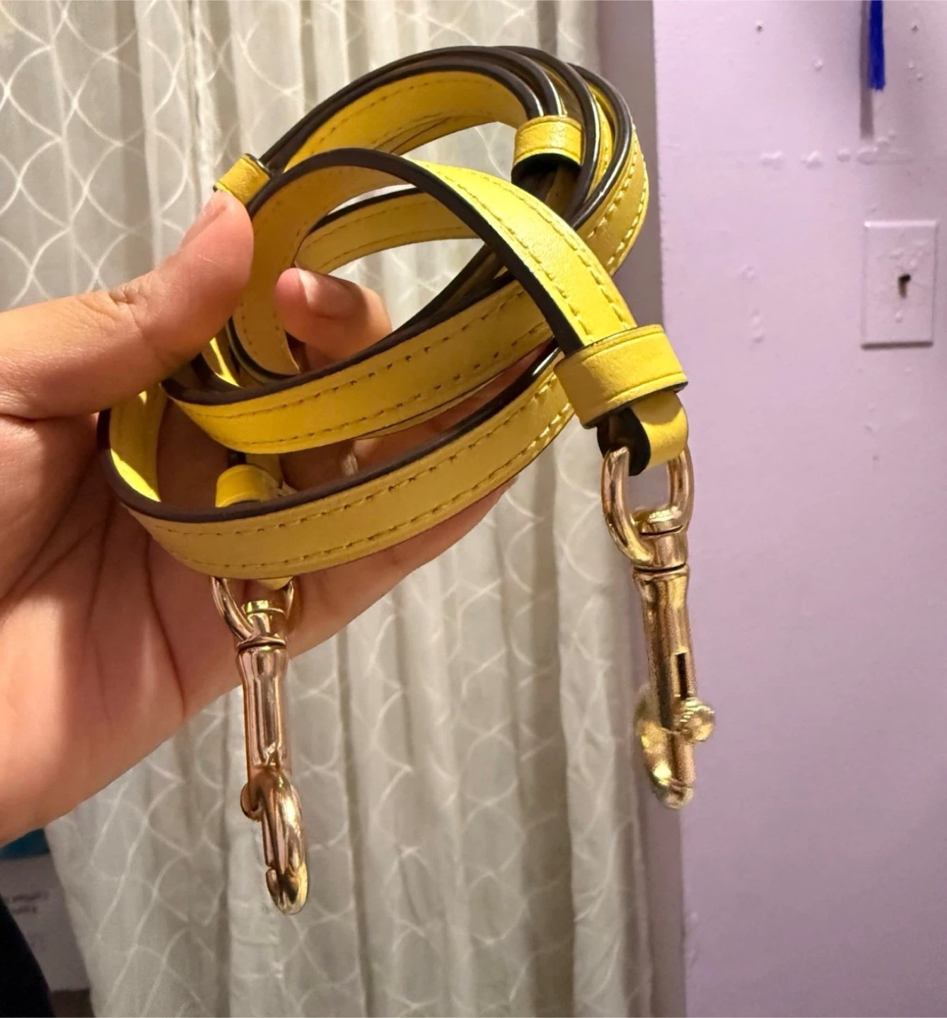 Coach Mini Bucket Bag with Yellow Strap - photo 3