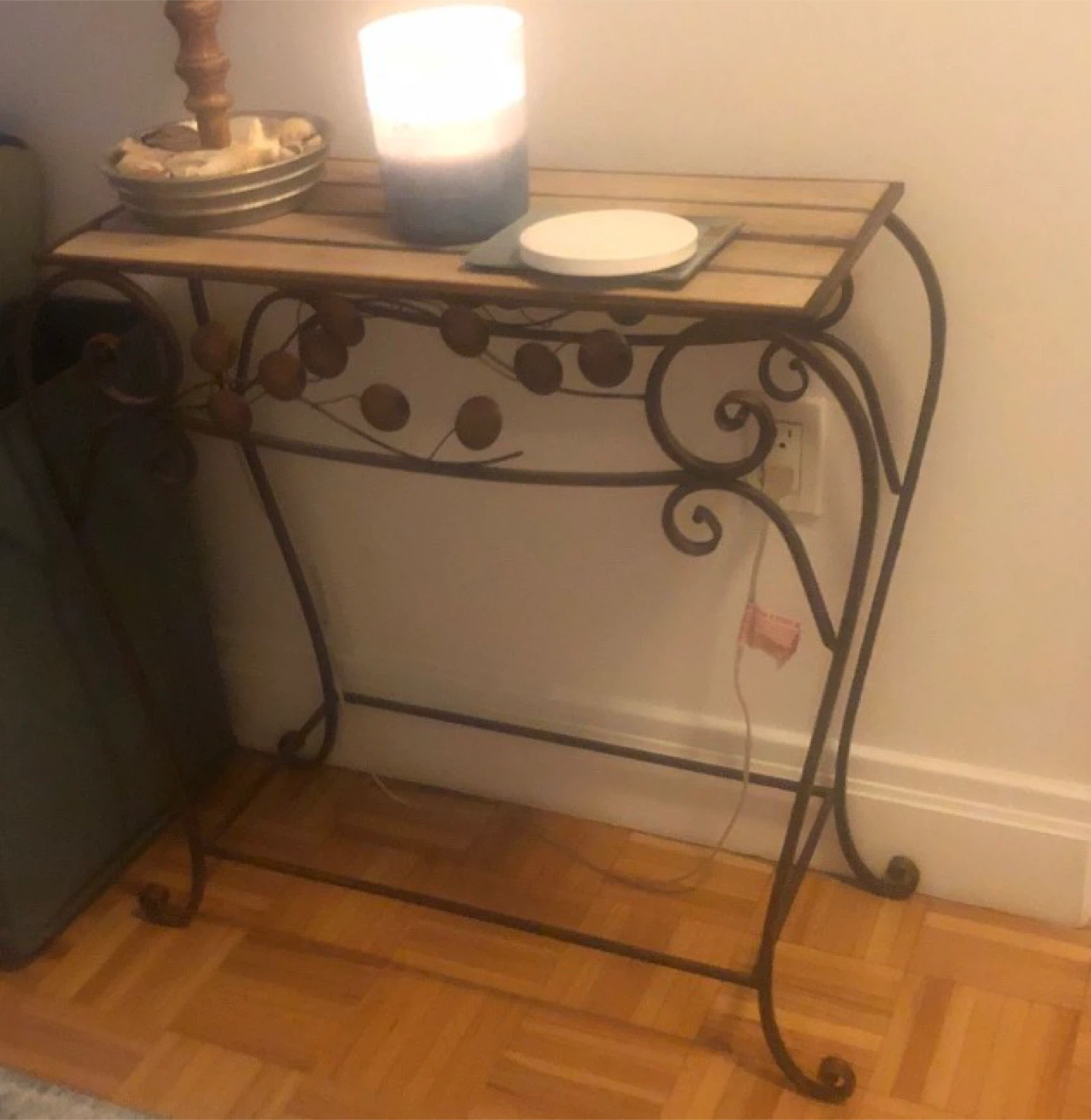 Metal and Wood Hall Table - photo 2