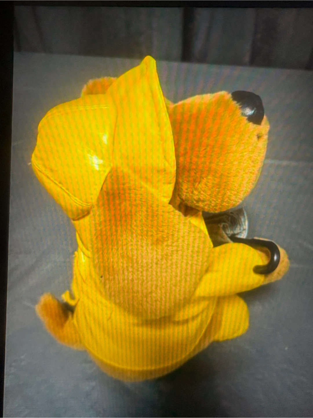 Peluche vintage chien avec parapluie - photo 5