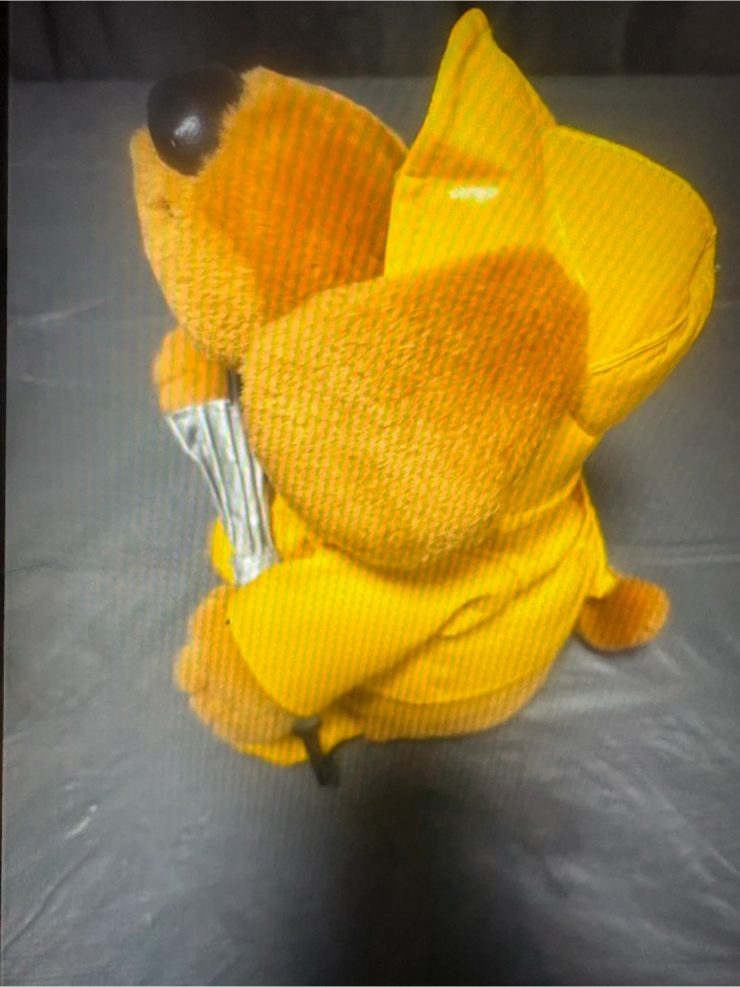 Peluche vintage chien avec parapluie - photo 3