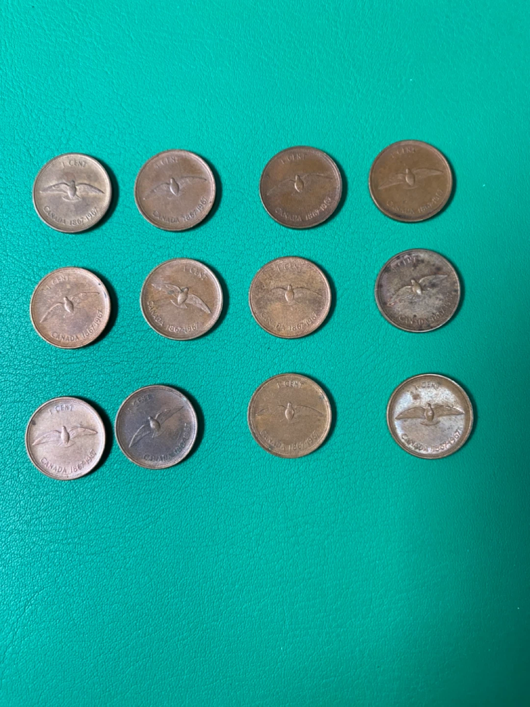 Collection of Canadian Pennies