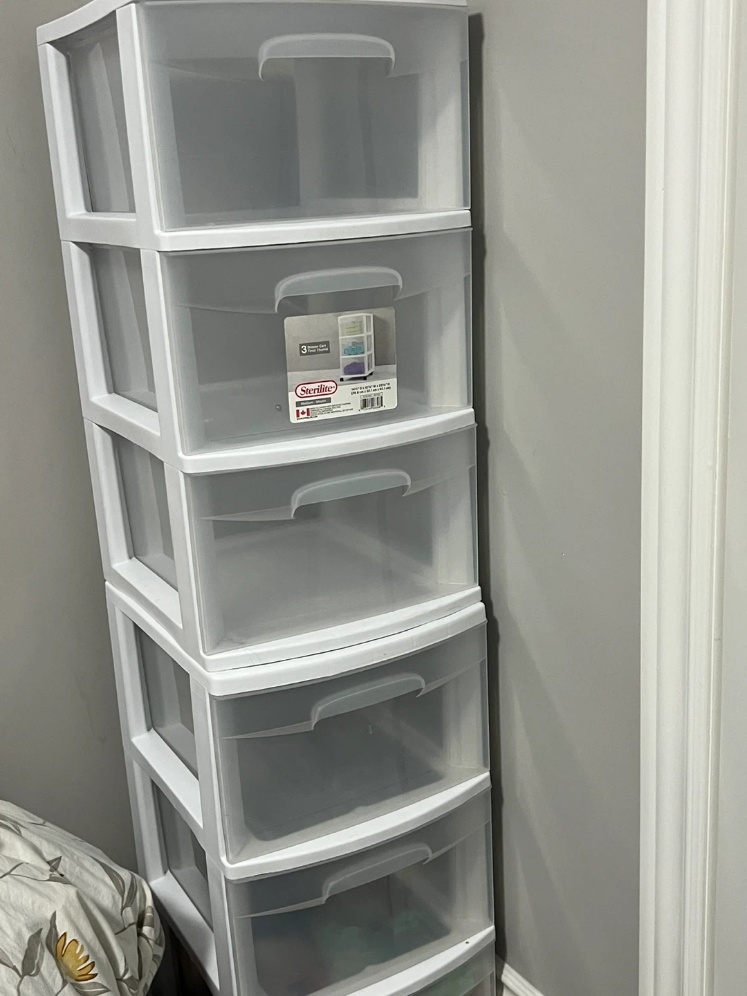 Sterlite 3 Drawer Organizer 2 pair