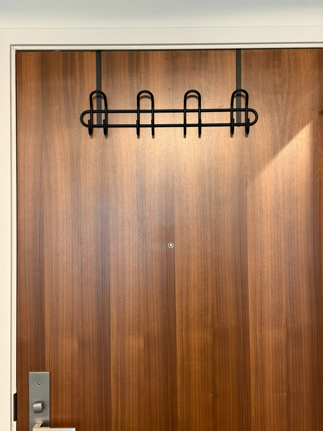 Moving sale ❗️Black Metal Over-the-Door Hook Rack