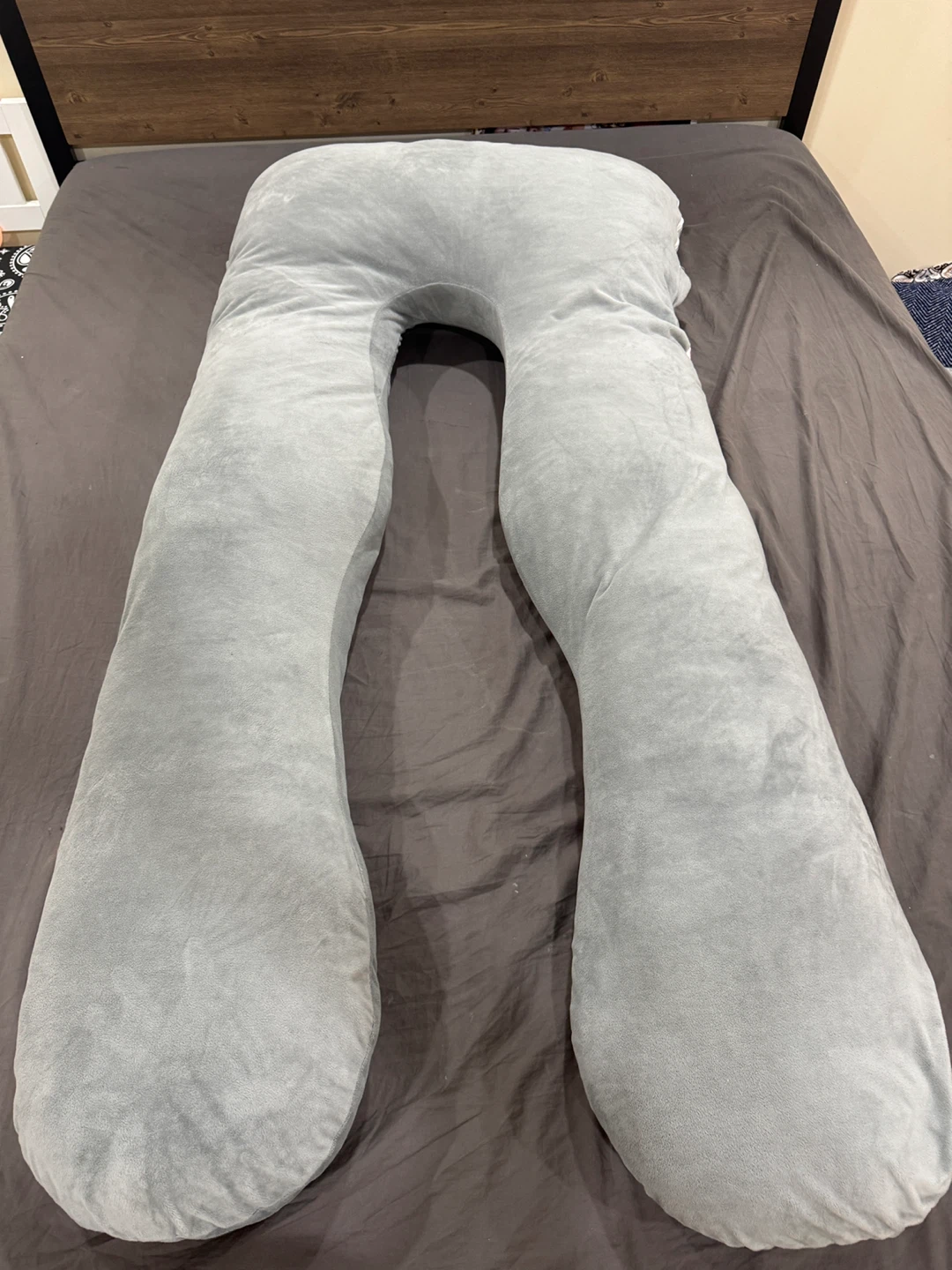 Grey U-Shaped Maternity Pillow #free - photo 2