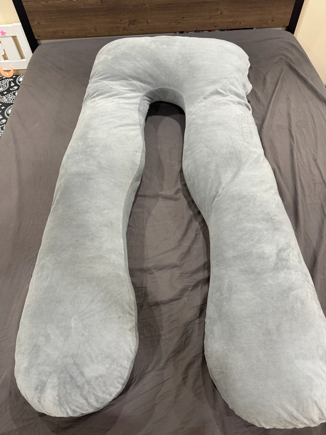 Grey U-Shaped Maternity Pillow #free - photo 3