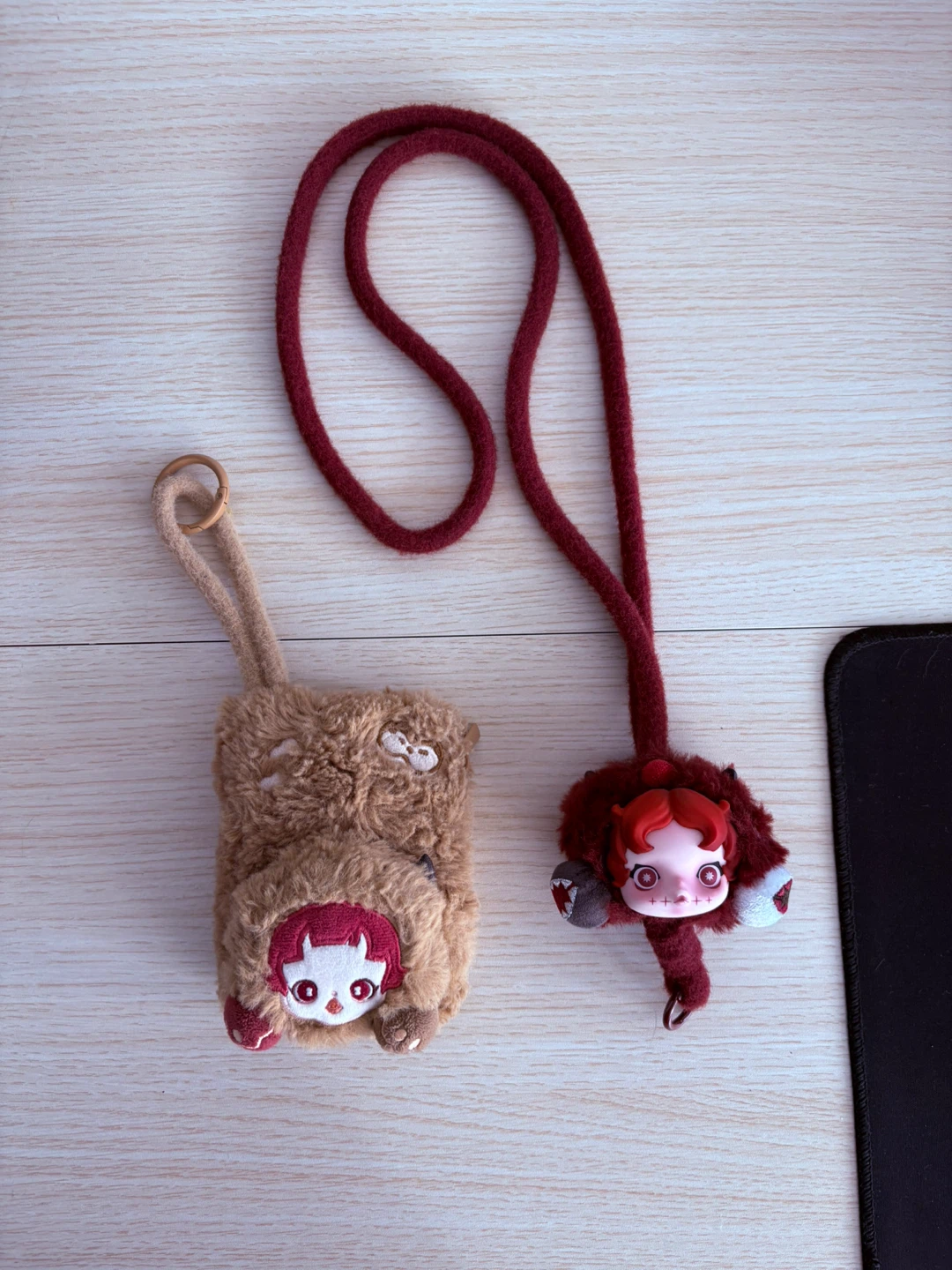 Skullpanda and labubu plush pendant  POP MART - photo 2