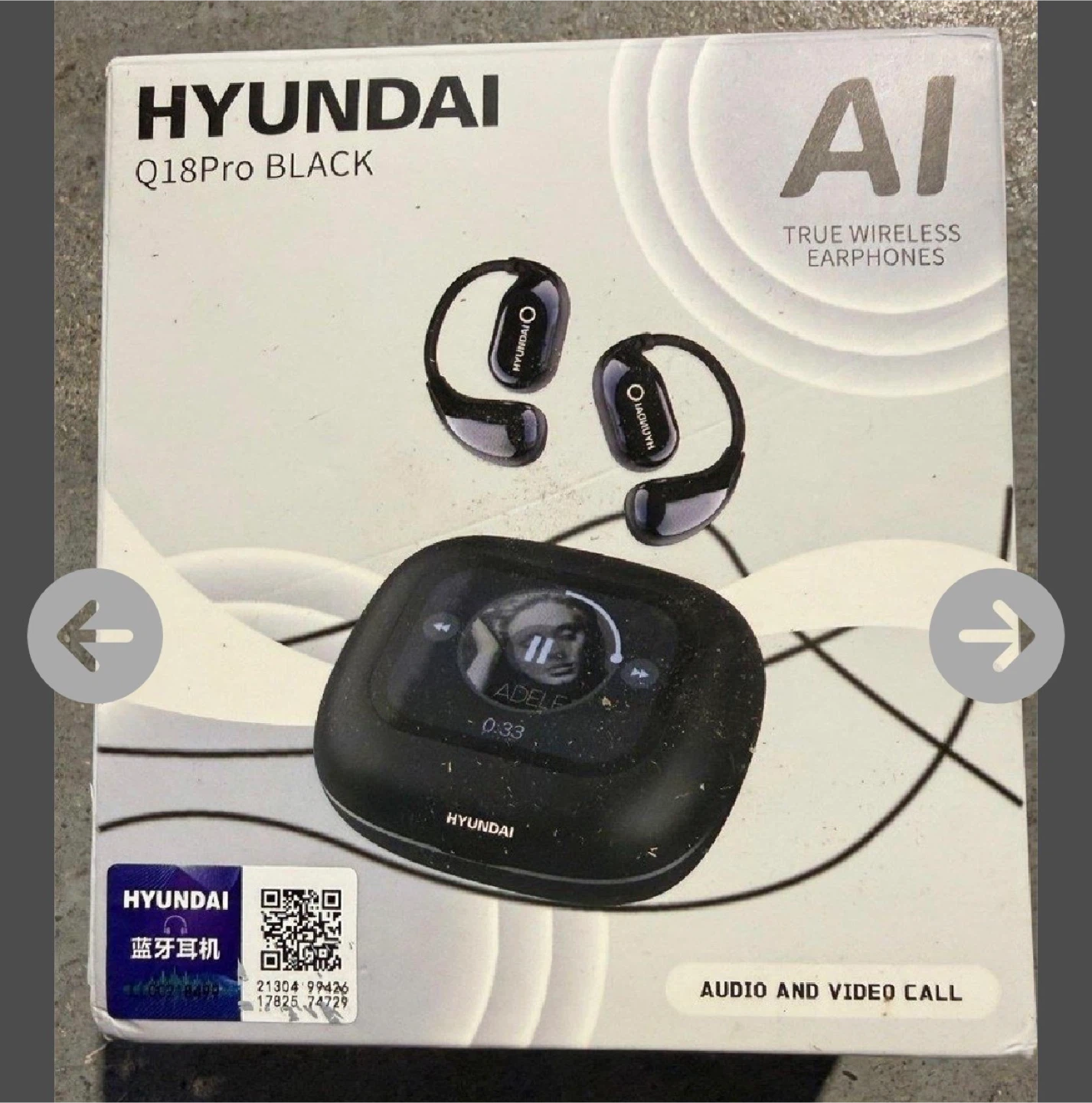 Hyundai Q18Pro Black True Wireless Earphones
