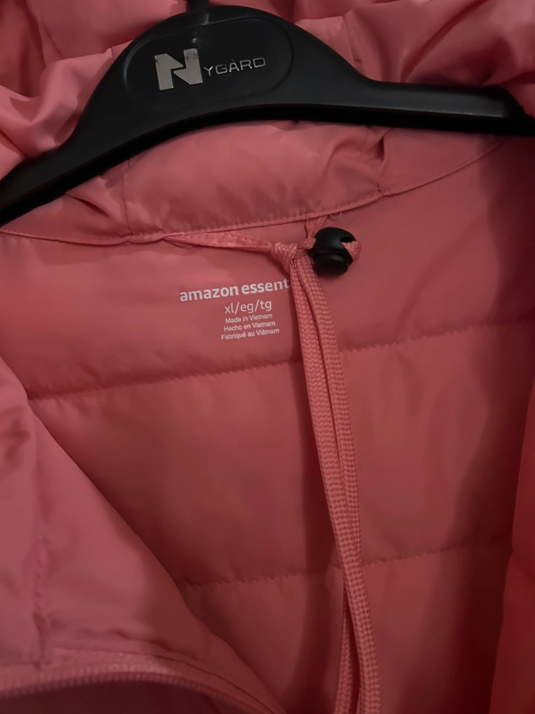 Amazon Essentials Lightweight Hooded Puffer Jacket - Coral XL - photo 4