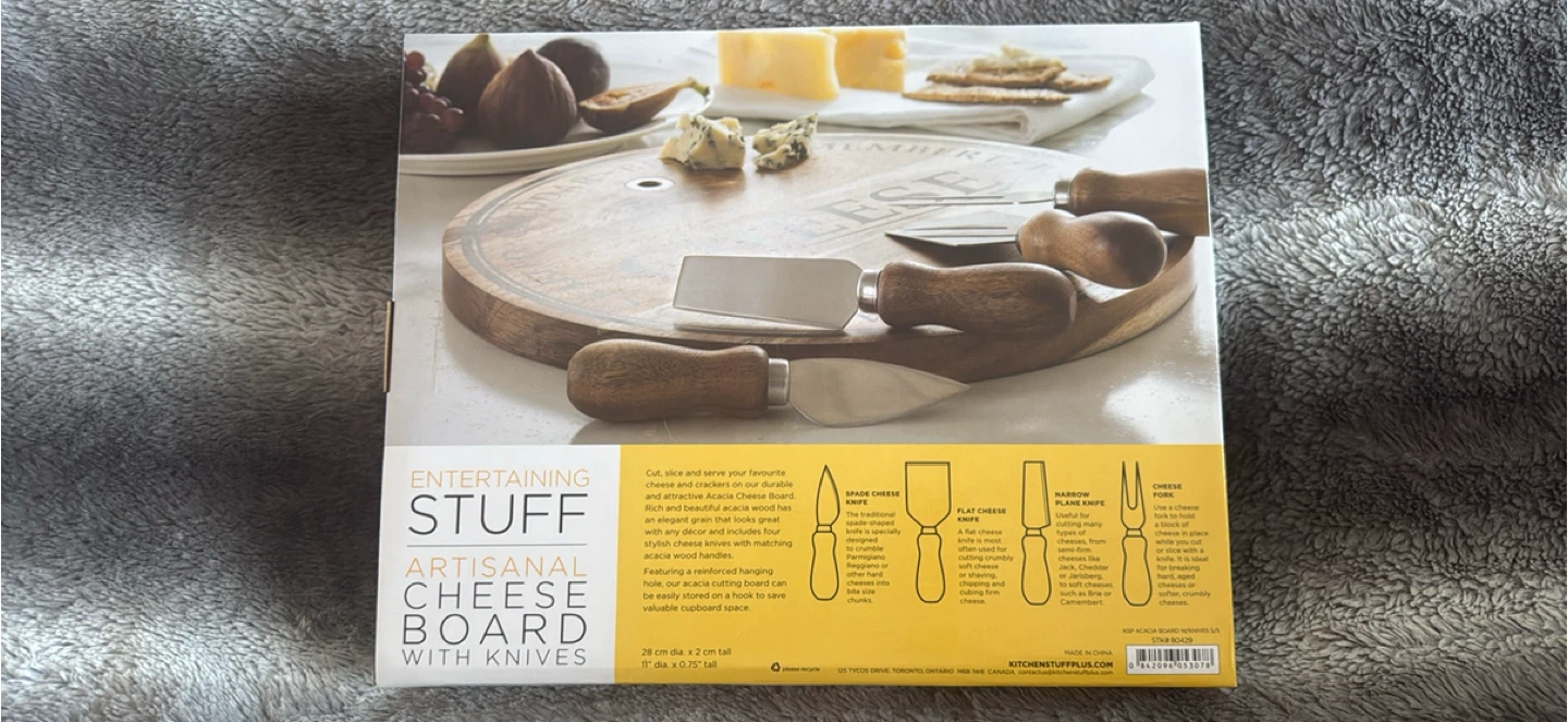 Entertaining Stuff Artisanal Cheese Board with Knives - photo 2
