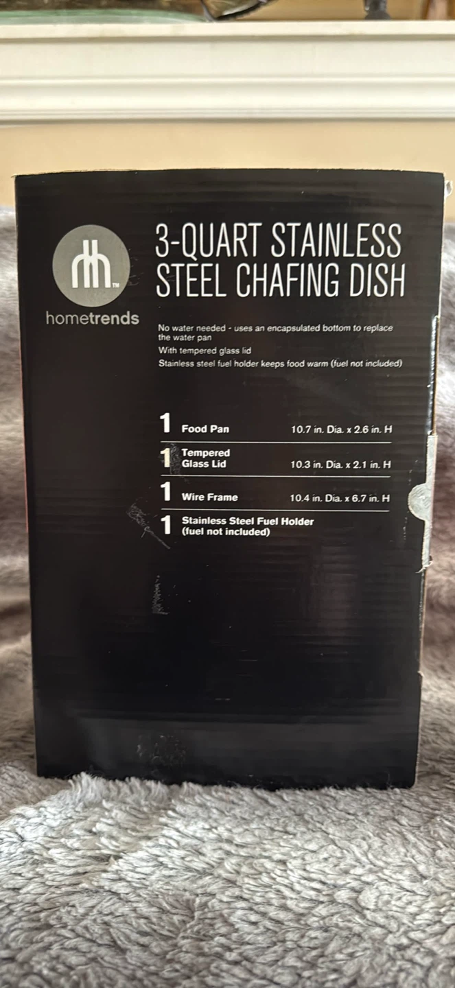 Hometrends 3-Quart Stainless Steel Chafing Dish - photo 2