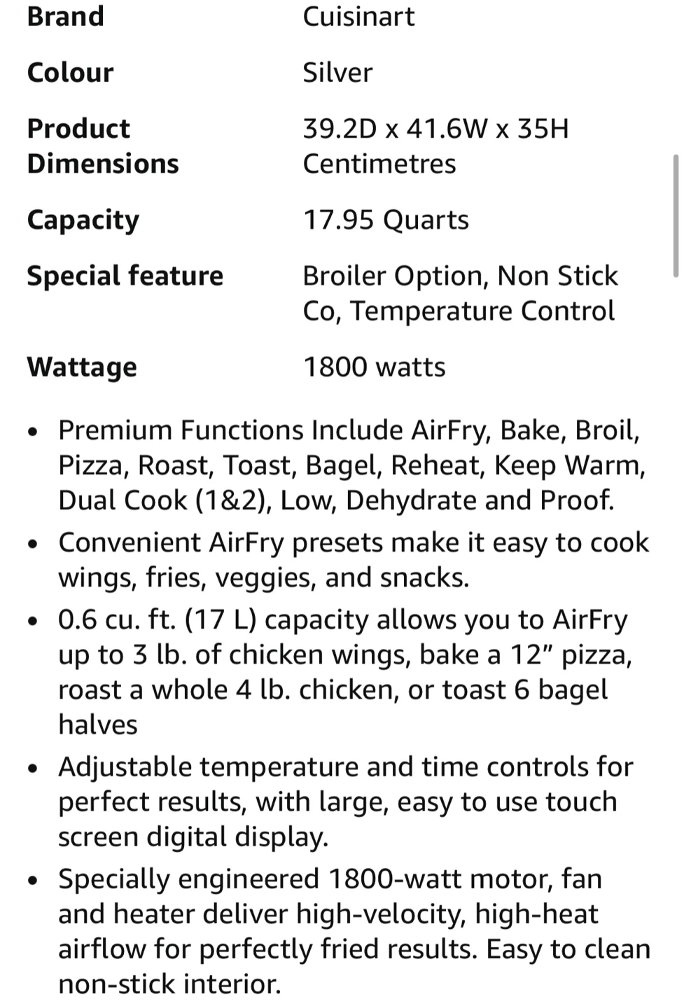 Cuisinart Digital Airfryer - photo 4