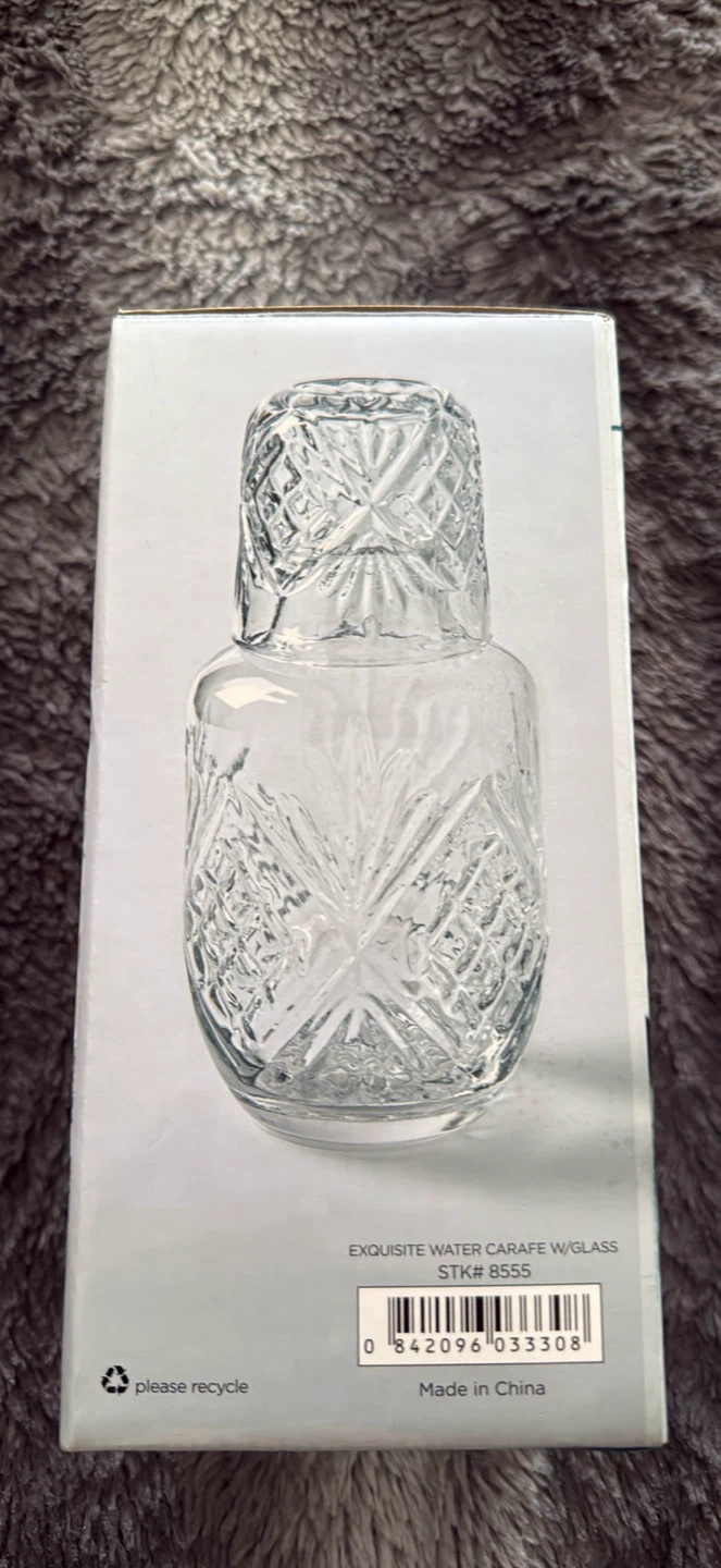 Exquisite Bedside Water Carafe with Glass - photo 4