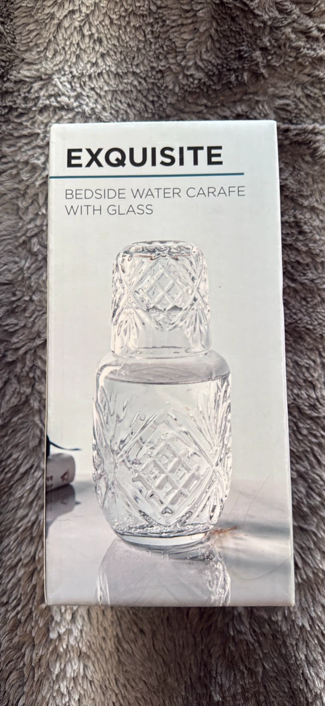 Exquisite Bedside Water Carafe with Glass