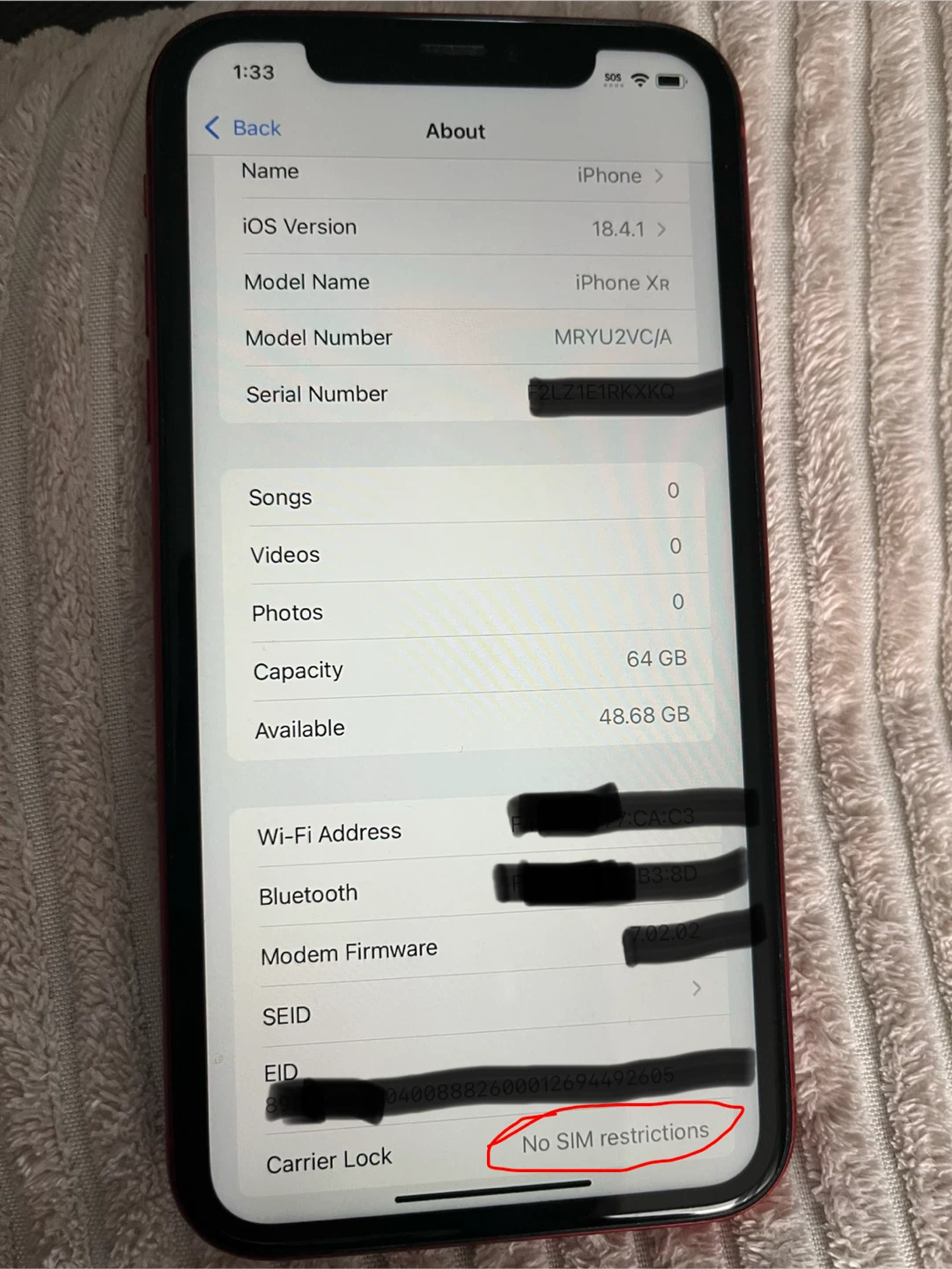 Apple iPhone XR RED - 64GB - photo 5