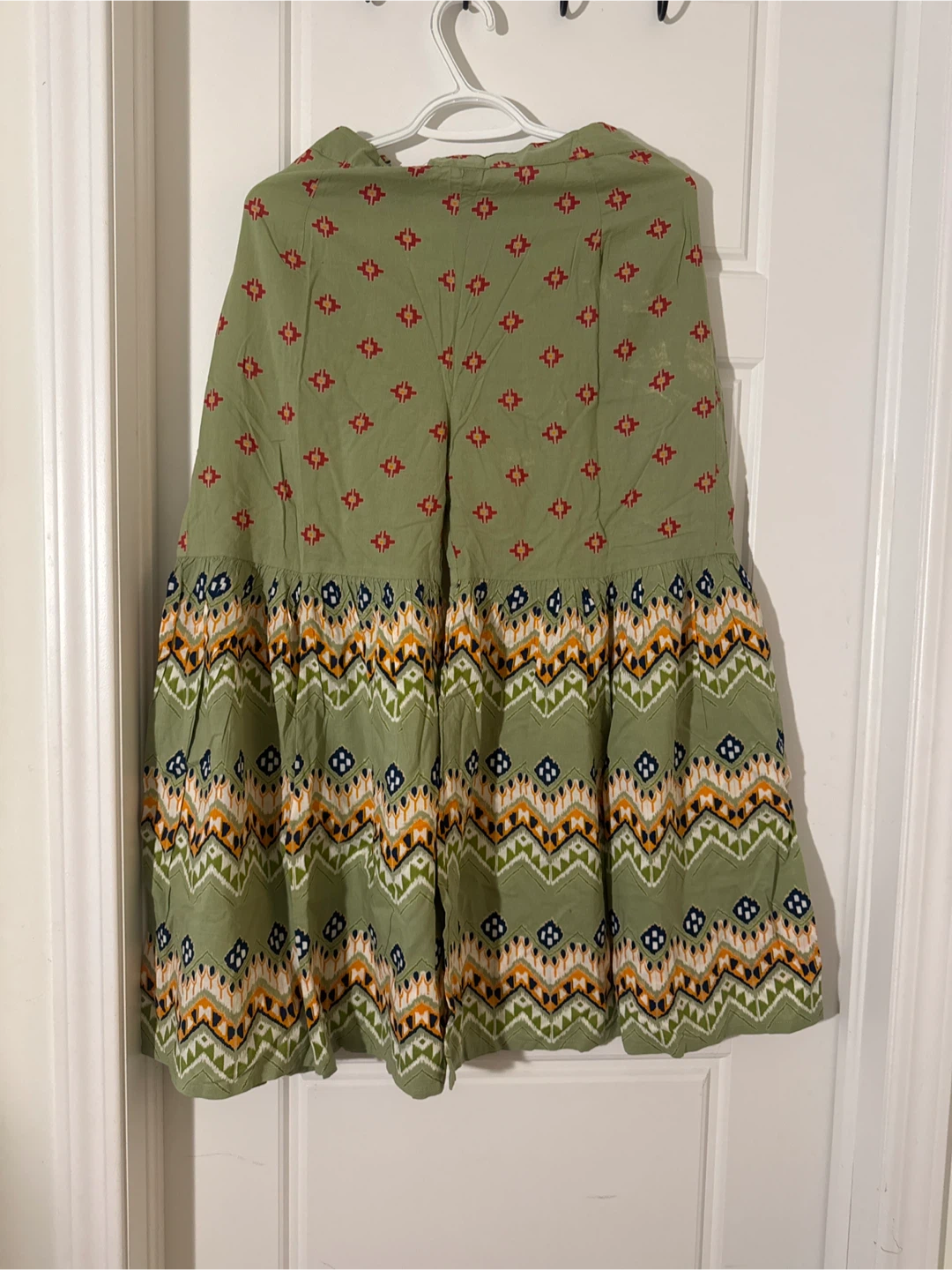 Green Print Tunic Top and Palazzo Pants Set - photo 2