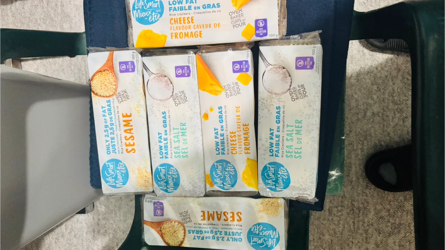 Life Smart Rice Crackers (Sesame, Cheese, Sea Salt) - 3 Packs