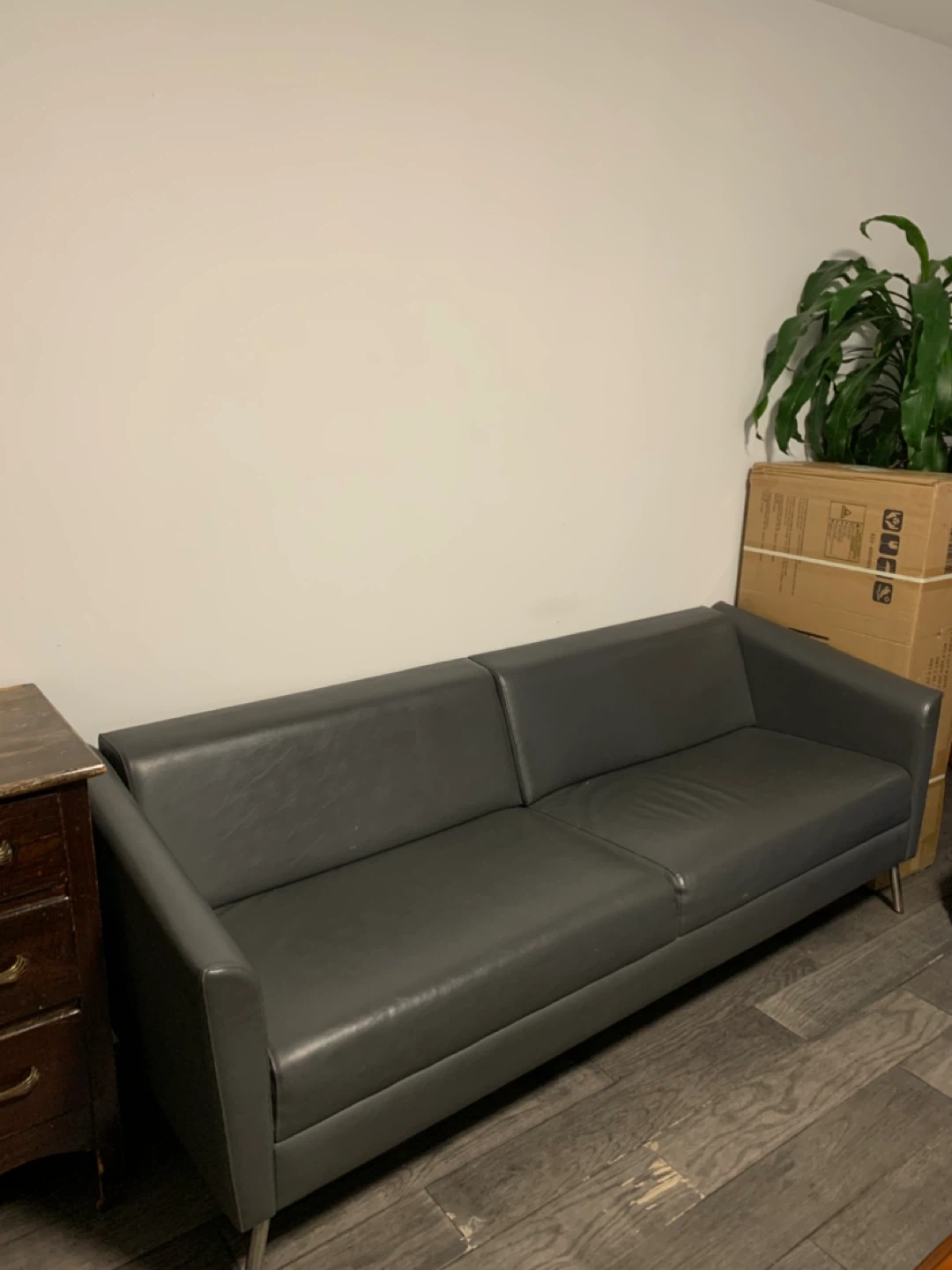 Vintage Dark Grey Sofa - photo 2