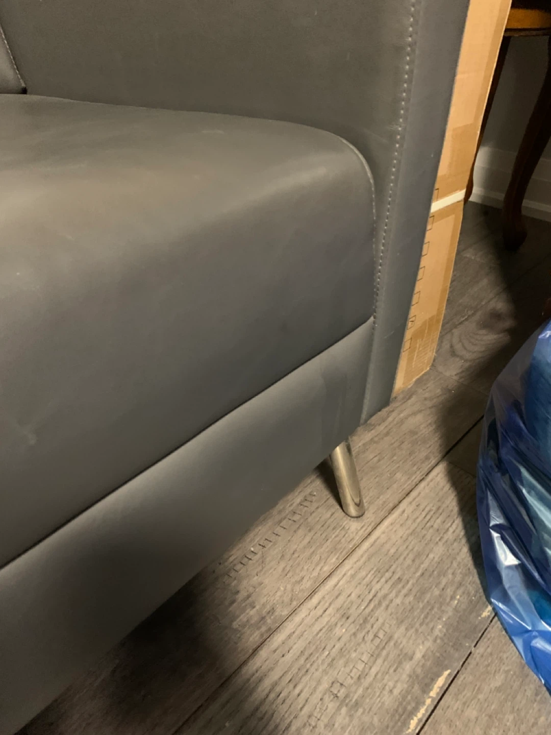 Vintage Dark Grey Sofa - photo 5