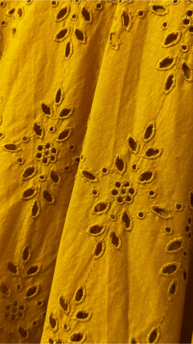 Yellow Embroidered Sundress (size M) - photo 3