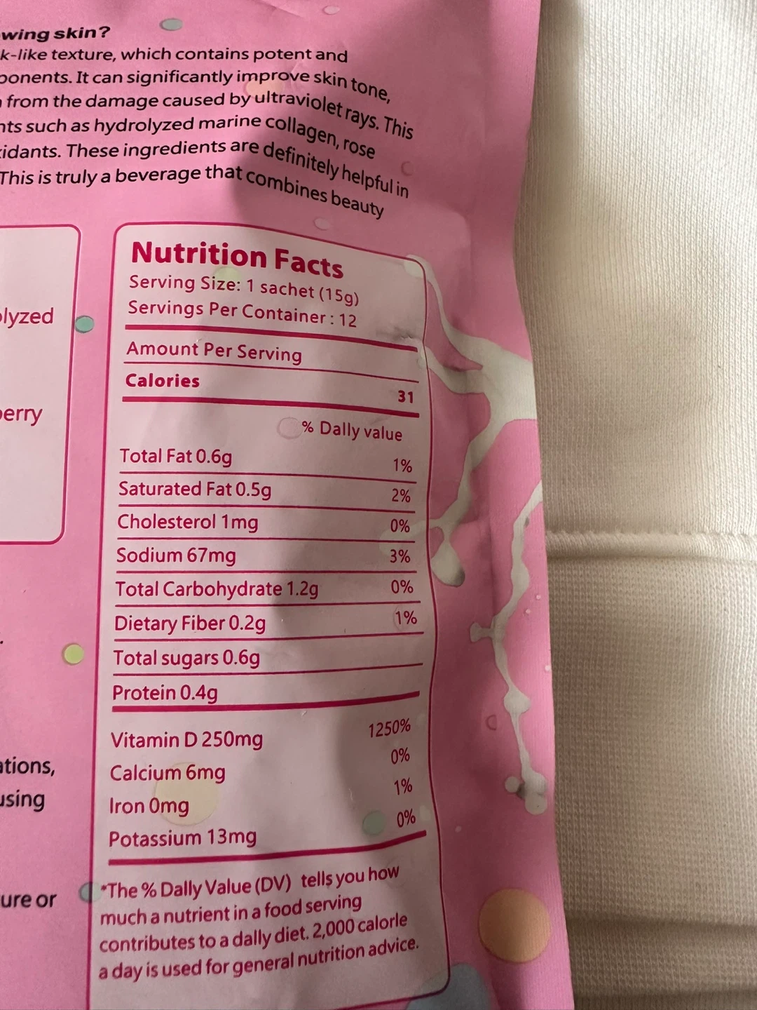 Wins Town Beauty Glow Milk Strawberry Flavor Drink 180g - photo 3