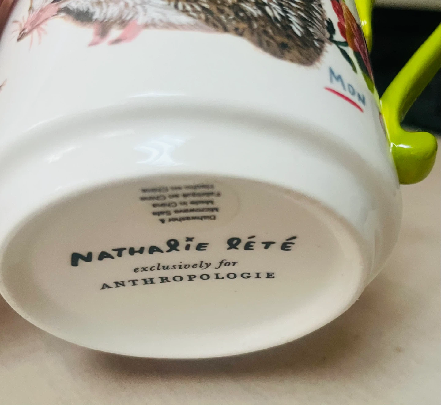 Nathalie Lété Anthropologie Hedgehog Mug - photo 4