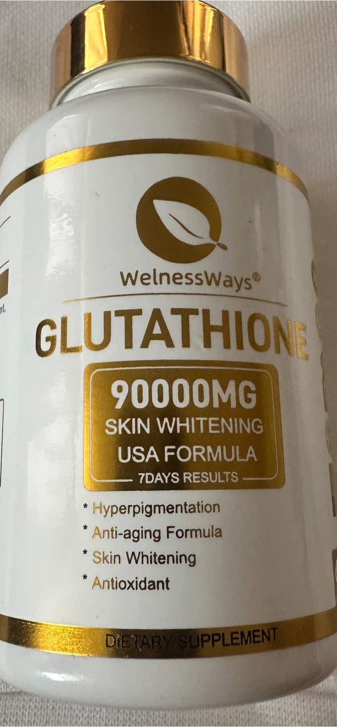 WellnessWays Glutathione 90000mg Skin Whitening Supplement