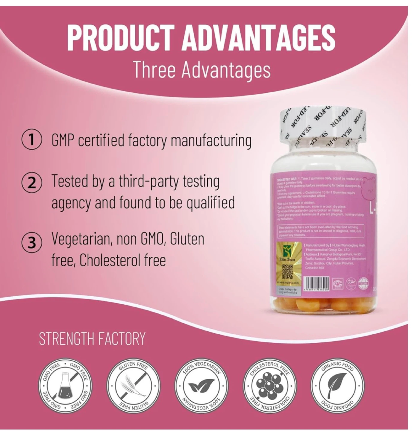 Daynee L-Glutathione 13 in 1 Gummies - 60 Count - photo 3