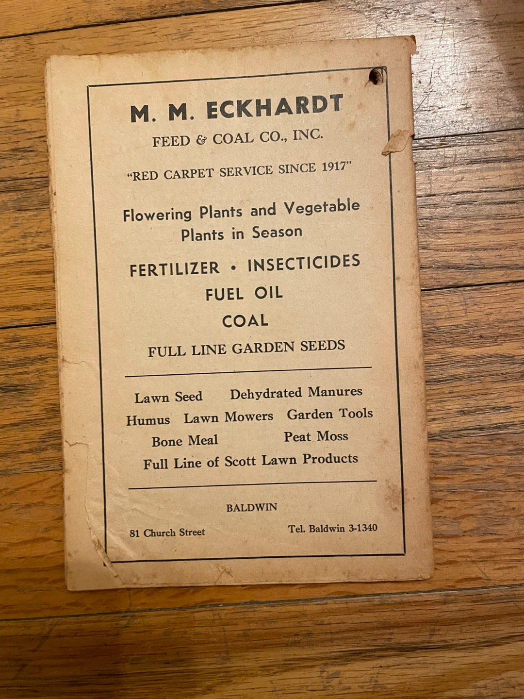 Farmers' Almanac 1971 - M. M. Eckhardt Feed & Coal Co. - photo 2