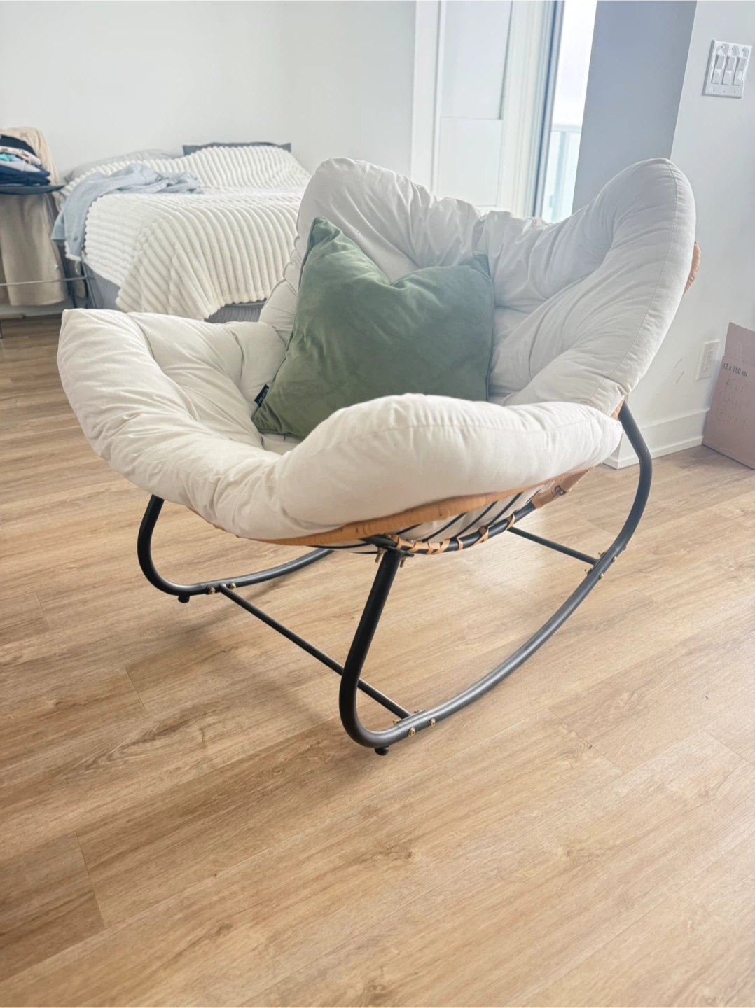 Comfortable Rocking Egg Chair with Cushion