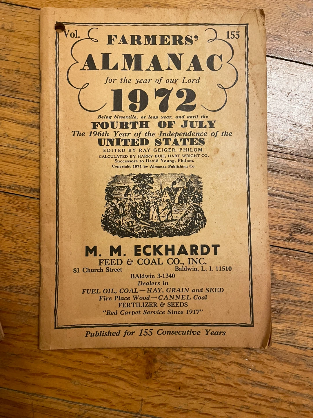 1972 Farmers' Almanac