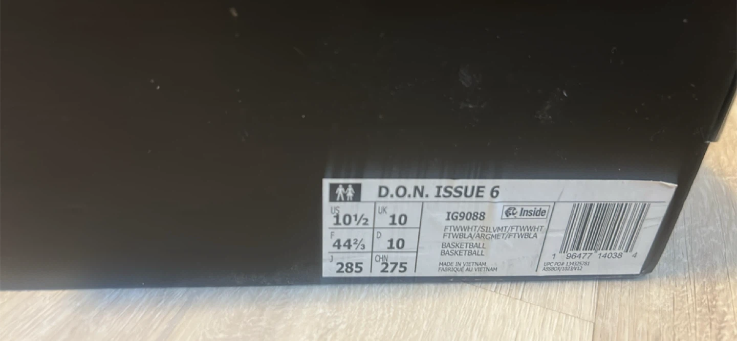 Adidas D.O.N. Issue #6 Basketball Shoes - White - Size 10.5 US - photo 5