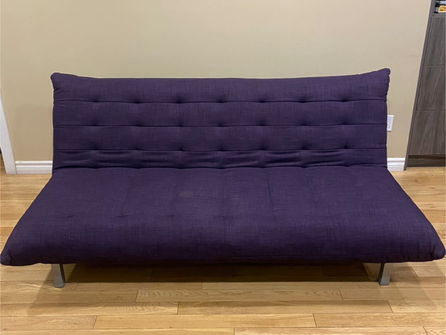 Beautiful Modern Purple Full Size Futon Sofa Bed (CAN DELIVER)
