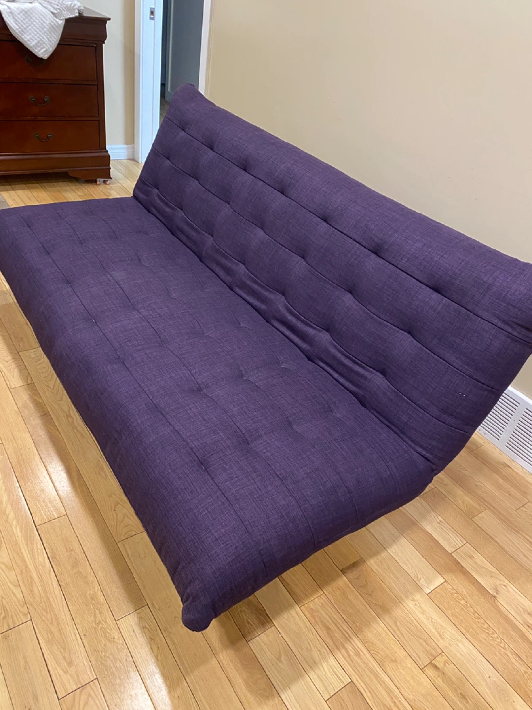 Beautiful Modern Purple Full Size Futon Sofa Bed (CAN DELIVER) - photo 3