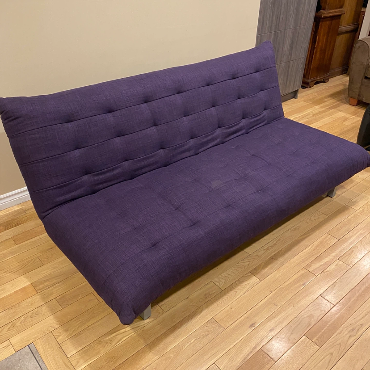 Beautiful Modern Purple Full Size Futon Sofa Bed (CAN DELIVER) - photo 2