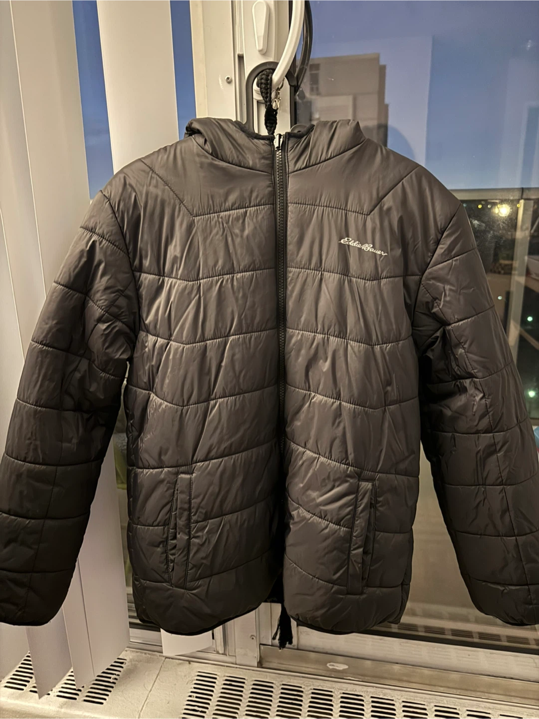 Eddie Bauer Reversible Puffer Jacket - Black/Camo