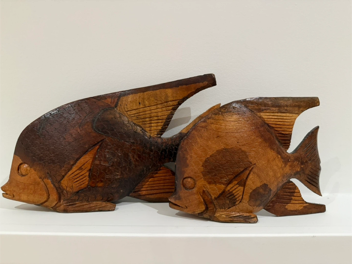 Wooden Fish Decor (Set of 2)