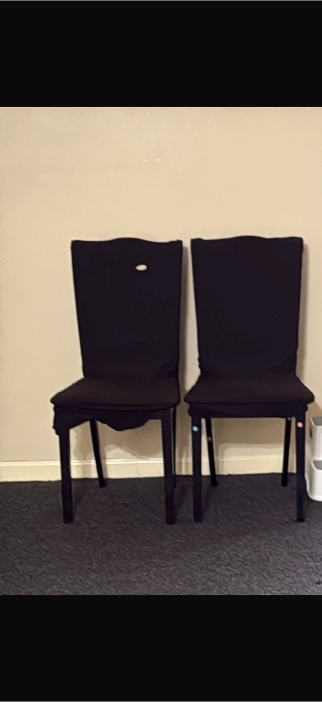 Set of 4 chairs Black Dining