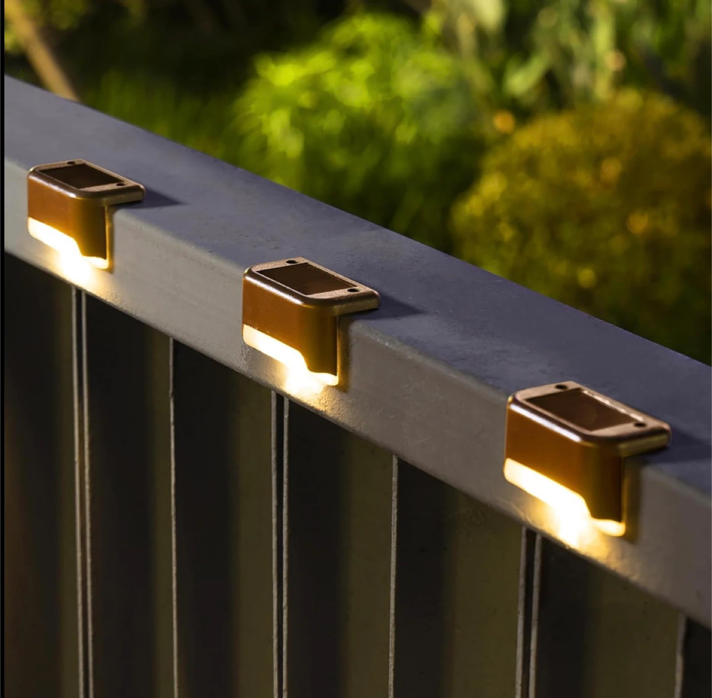 New Solar Deck Lights (4 Pieces)