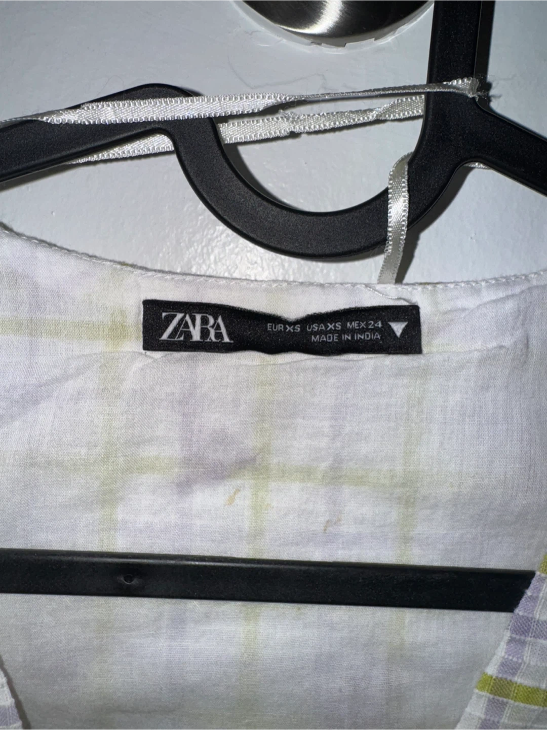 ZARA Women's Plaid Ruched Dress - photo 2
