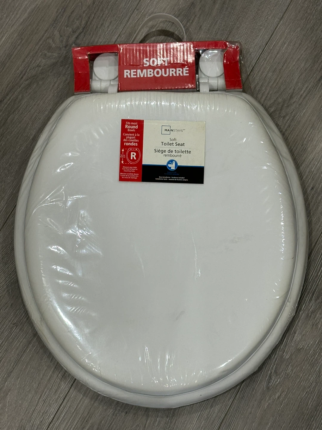 Mainstays Soft Toilet Seat - White