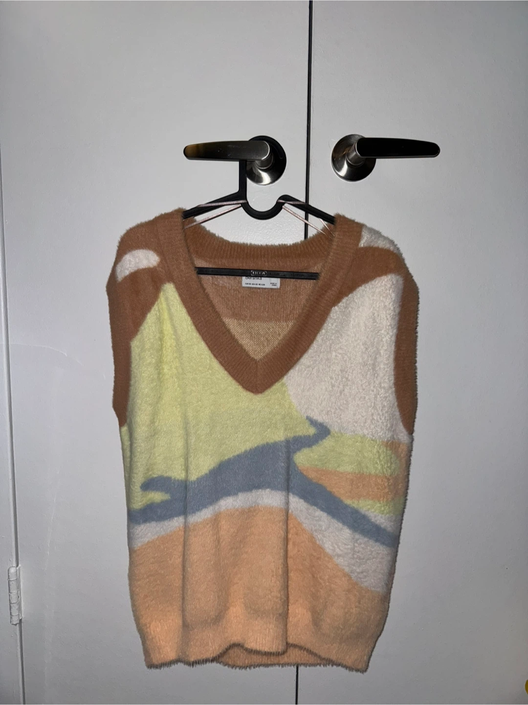 Bershka Women's Oversized V-Neck Sweater Vest - XS