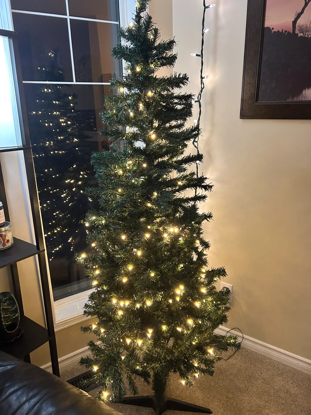 Pre-lit Artificial Christmas Tree with Lights - photo 2