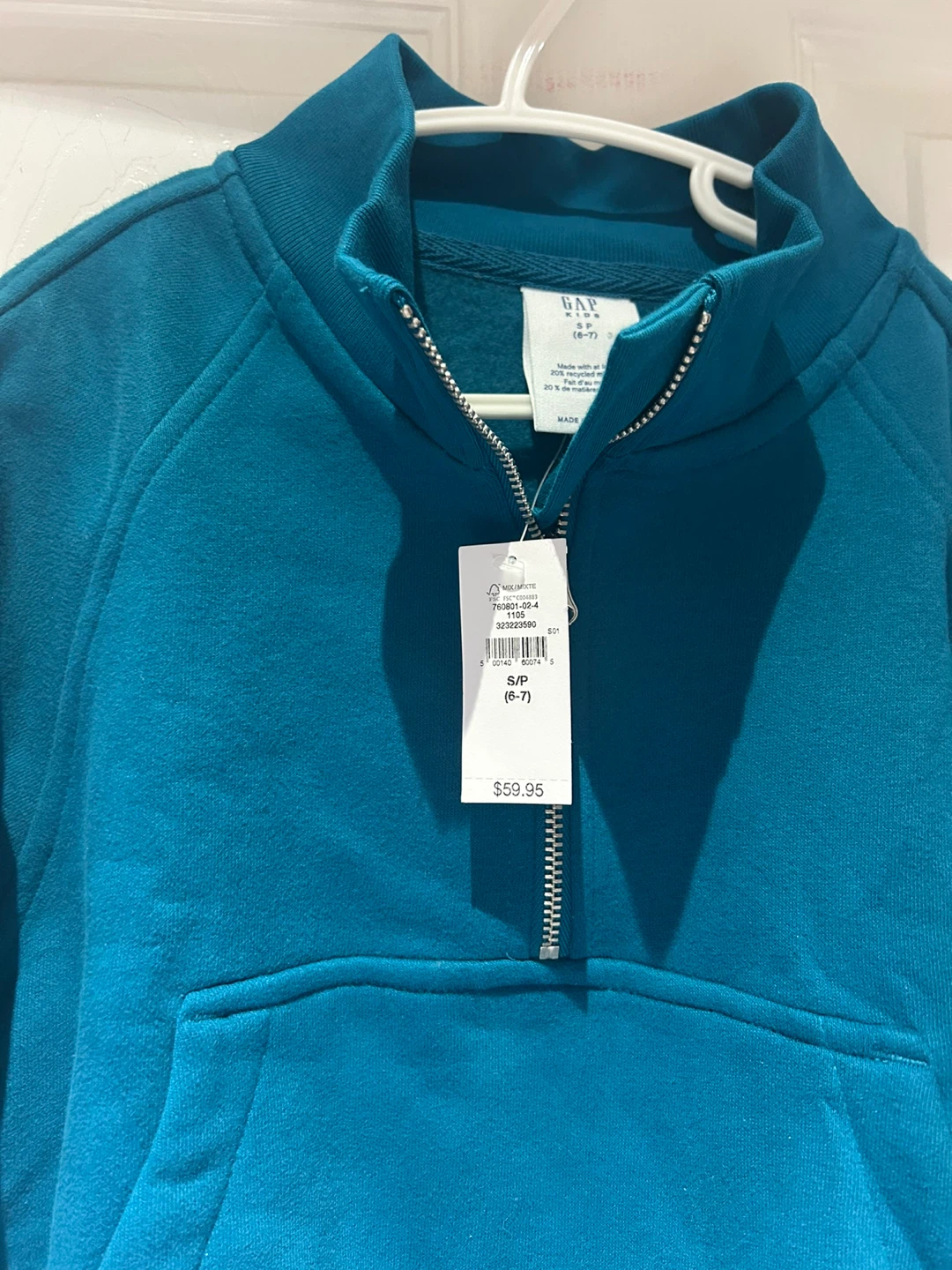 New with Tag GAP Kids Quarter Zip Sweatshirt - photo 2