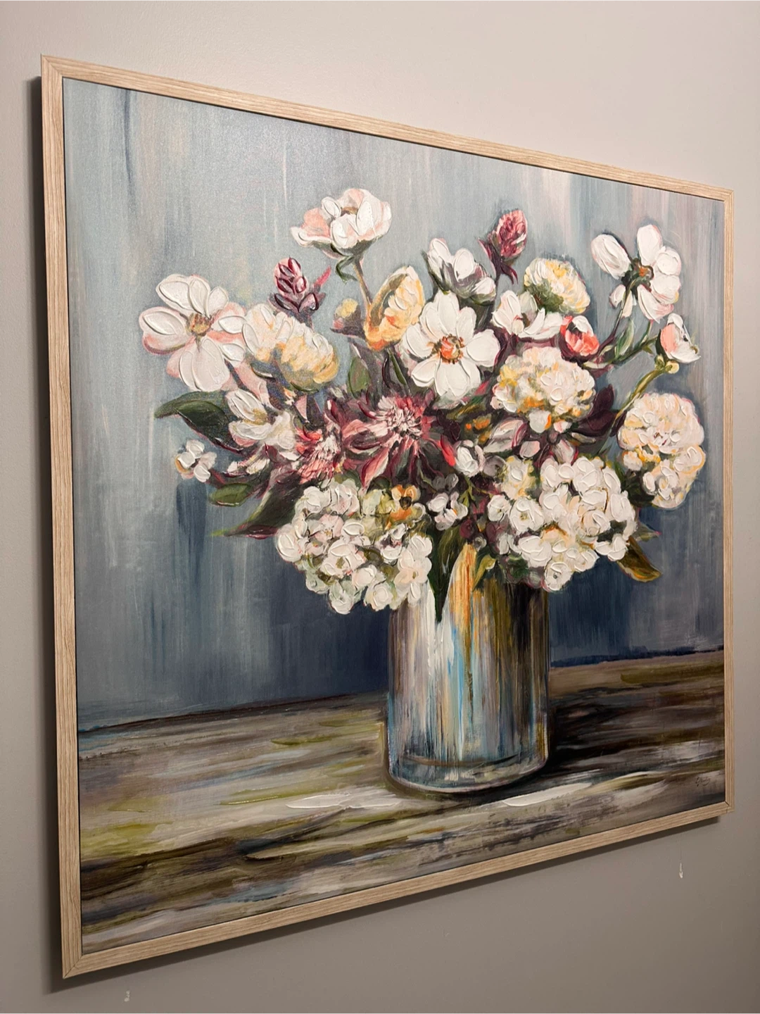 Framed Floral Still Life Painting - photo 2