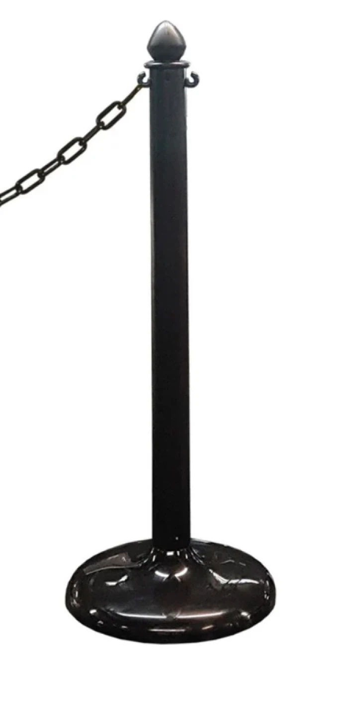 Crowd Control Stanchions with Chain Link Barrier - photo 2