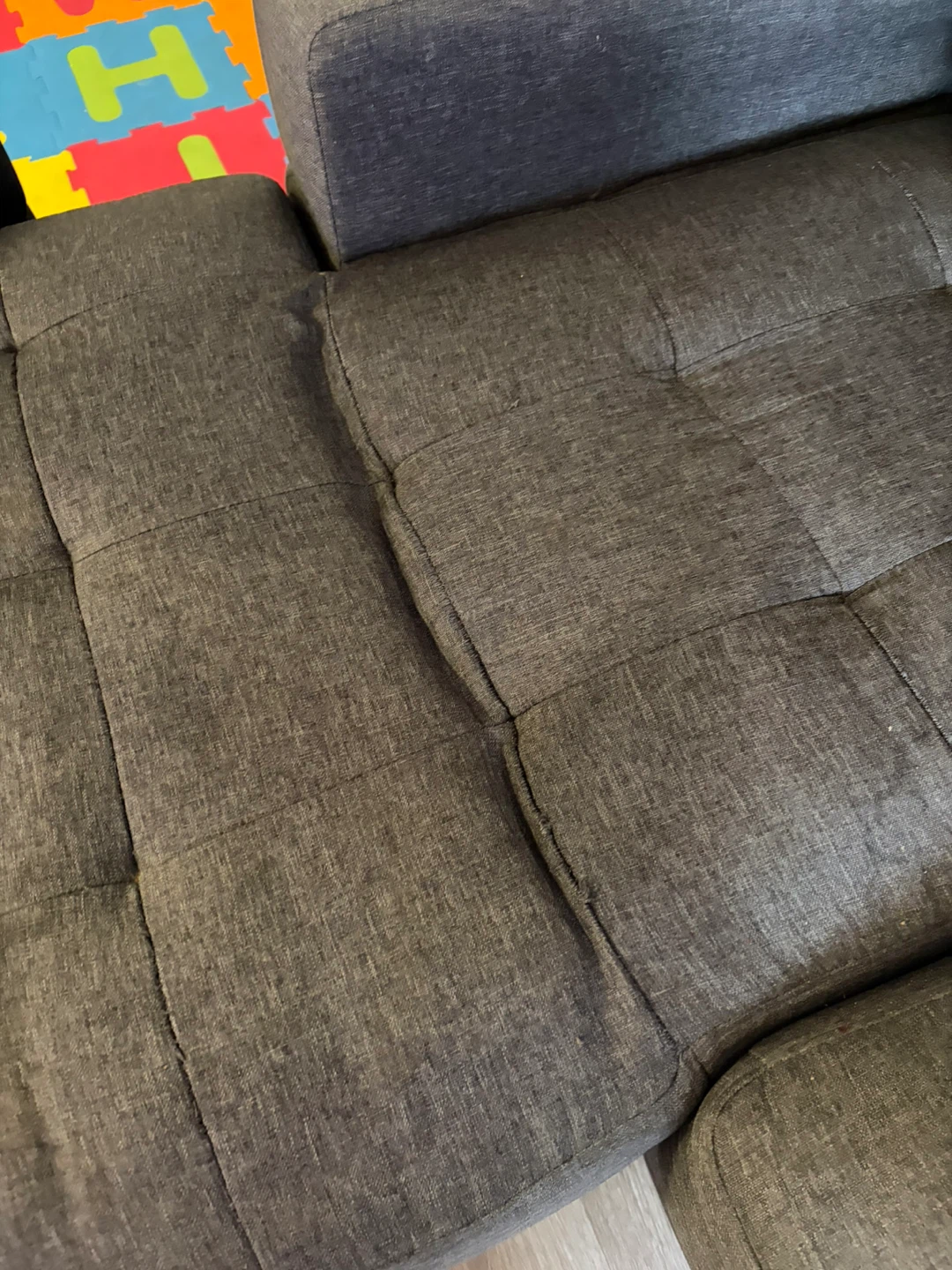 4 Seater Grey Sectional Sofa with Storage - photo 4