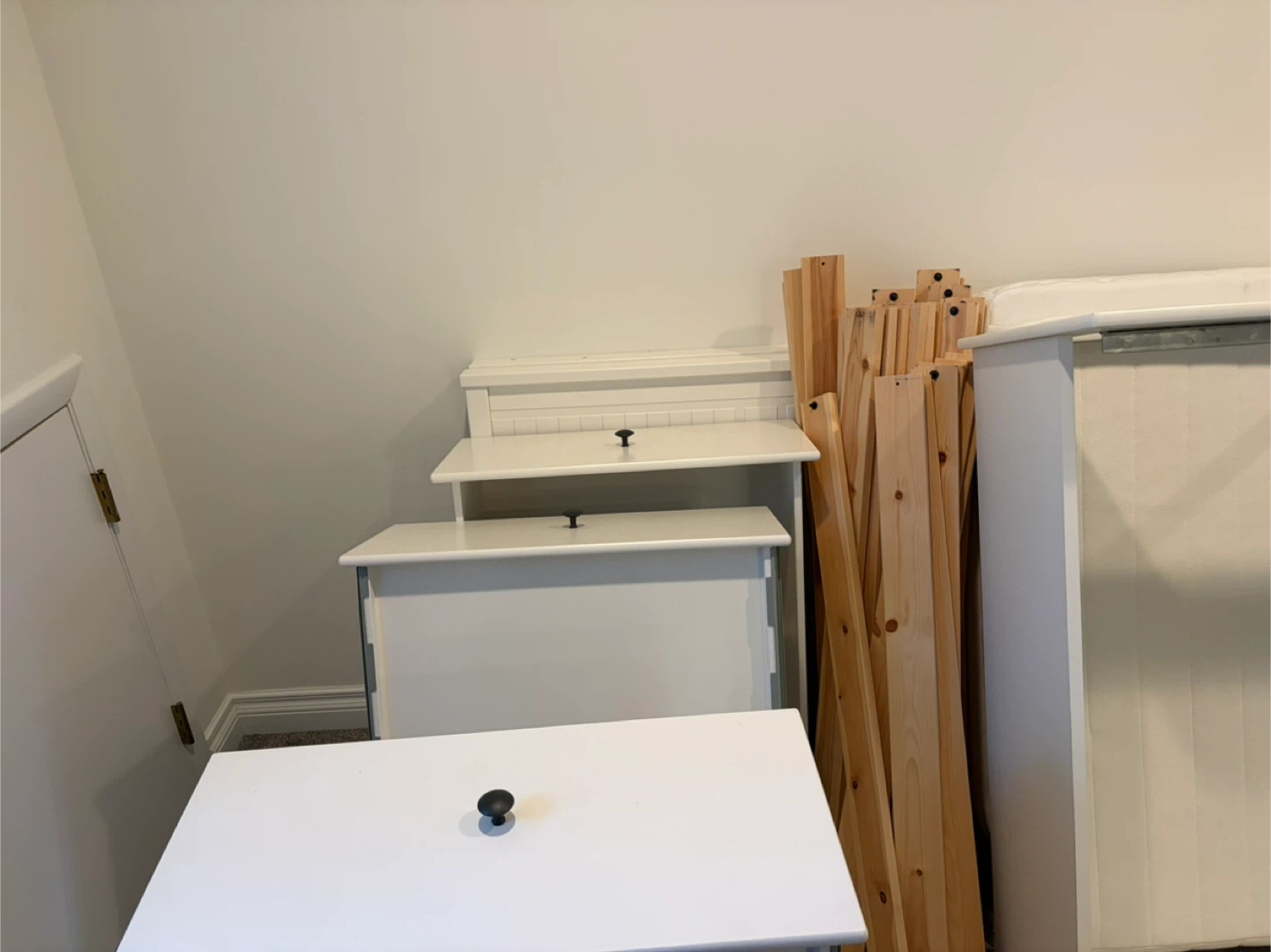 White Children's Bed Frame with Mattress - photo 3