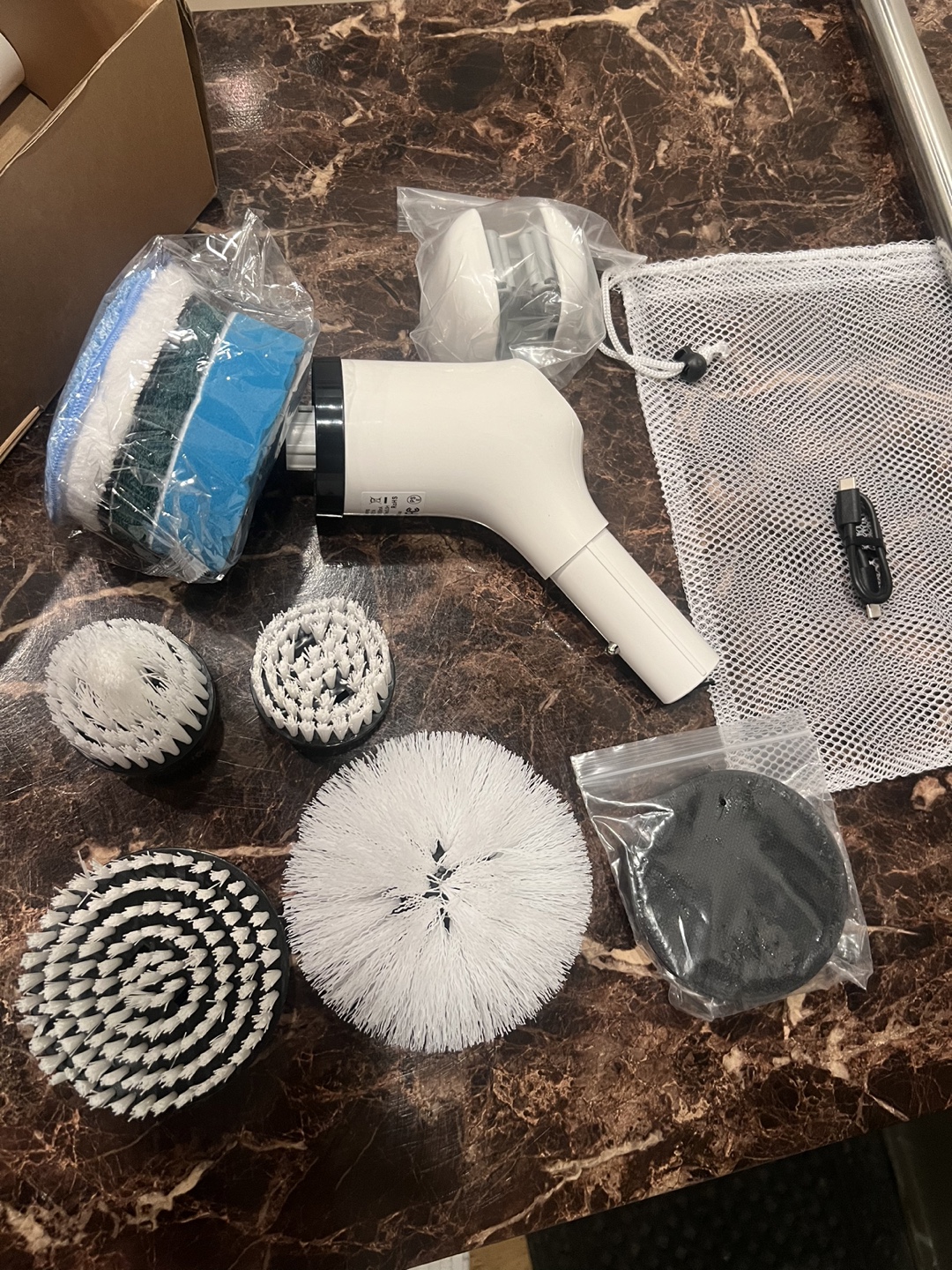 Electric Cleaning Brush with Multiple Brush Heads - photo 4